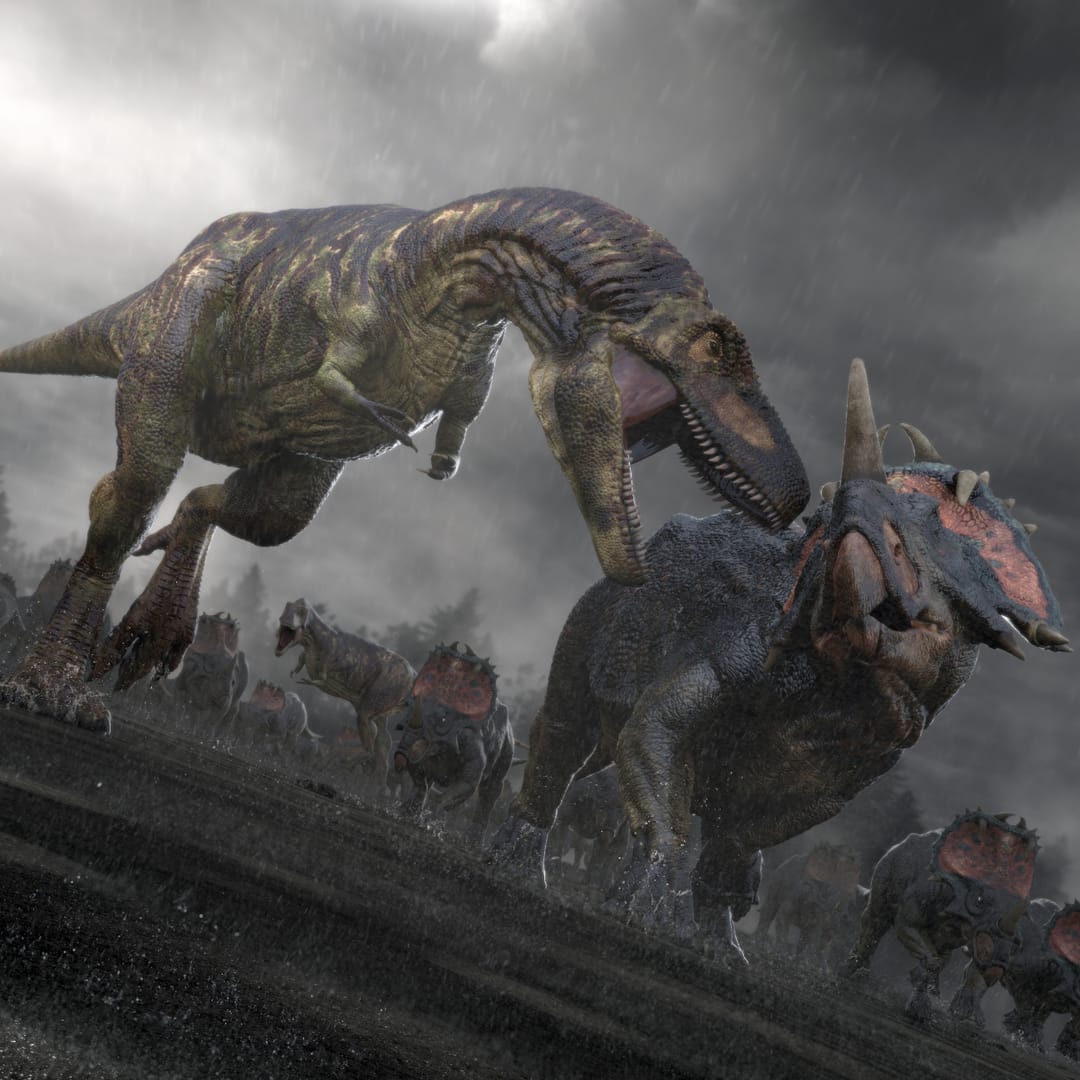 Carátula de El Planeta de los dinosaurios